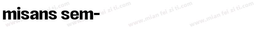 misans sem字体转换